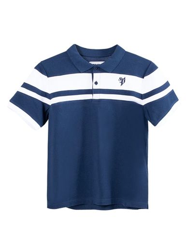 Polera Pimps Pique Juvenil - Colección Heraldica - Azul